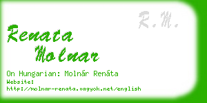 renata molnar business card